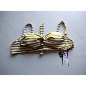 NWT Women's striped bikini top‎ size 2XL